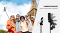 SelfieStick 360 con filo e Jack 3.5mm per iOS & Android Nero