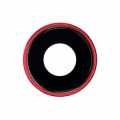 Cornice fotocamera con lente per iPhone XR Rosso