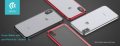 Cover Glitter soft con bordo Rosso per iPhone Xs Max 6.5