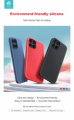 Cover in Silicone effetto seta per iPhone 12 Mini Rossa