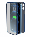 Cover & Vetro Totale protezione per iPhone 12 Pro Max Blu