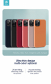 Cover in Silicone e interno in spugna per iPhone 13 Blu Navy